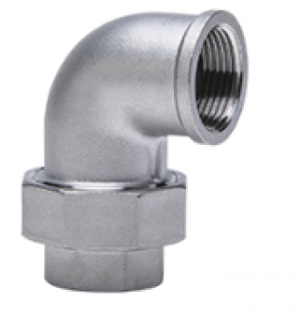 Winkelverschraubung 90°, Typ 95, Größe 1", flach dichtend